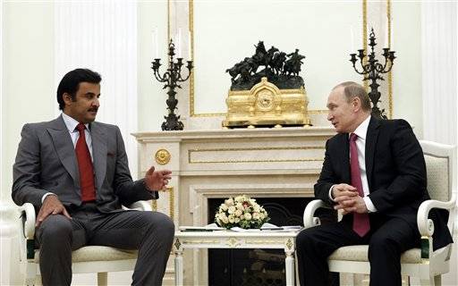 Falafel Witnesses Qatari Ruler Putin Meeting