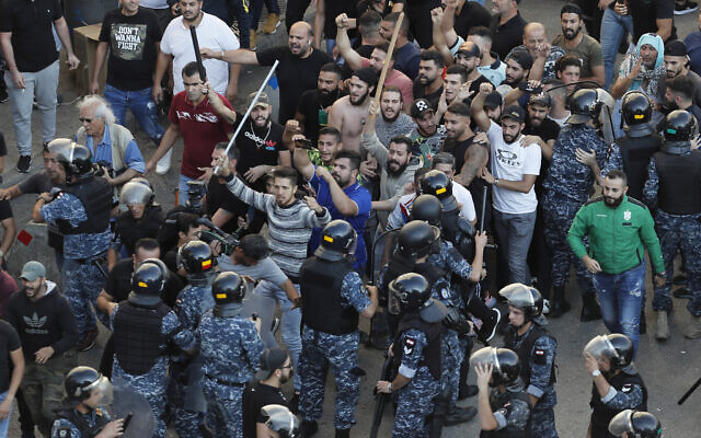 Hezbollah Thugs Attacked Peaceful Demonstrators in Central Beirut