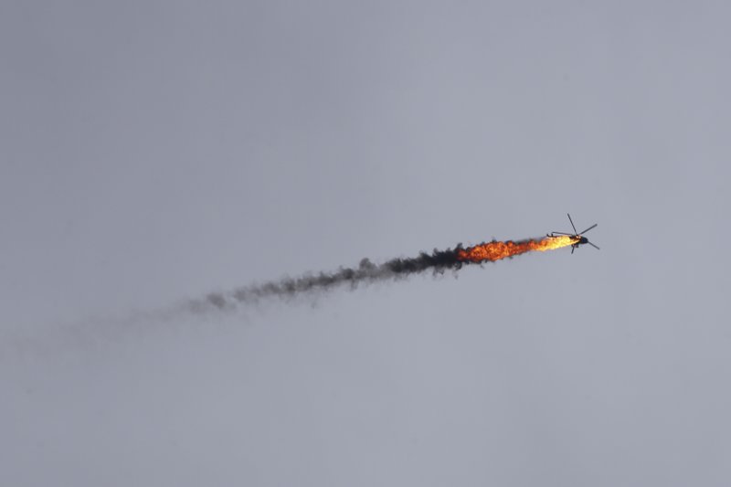 Syrian Opposition Shot Down a Barrel Bombing Helicopter